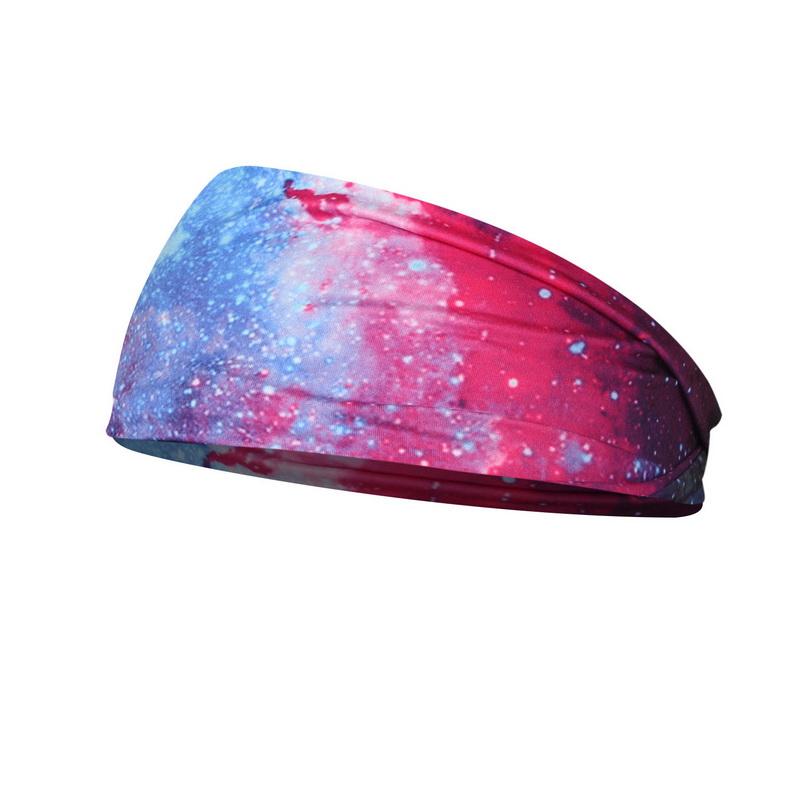 Tie Dye đạp xe Yoga Sport Sweat Band Women Sweatband cho nam giới nữ Yoga Bands Head Sweat Bands An toàn thể thao Color: E674772