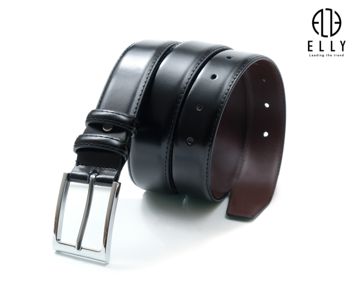 Dây Thắt Lưng Nam Da Thật Elly Homme Edm7 - Đen