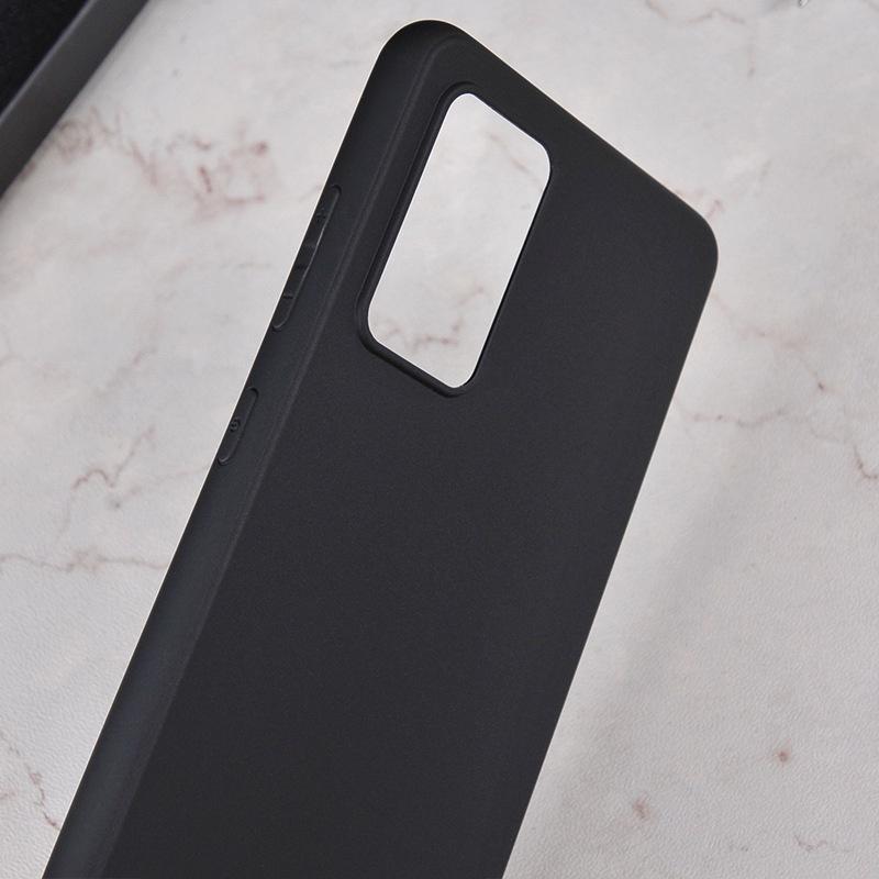 Ốp lưng silicone dẻo màu đen chống bám vân tay dành cho Samsung Galaxy A72, A52, A52s, A11
