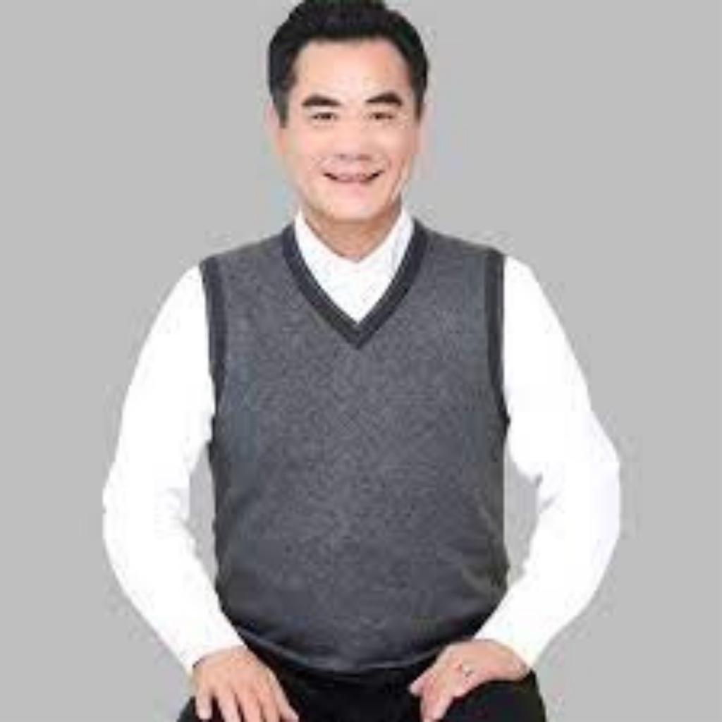 Áo len gile nam trung niên cổ tim cao cấp co giãn 4 chiều thoải mái vận động-Áo len cho bố