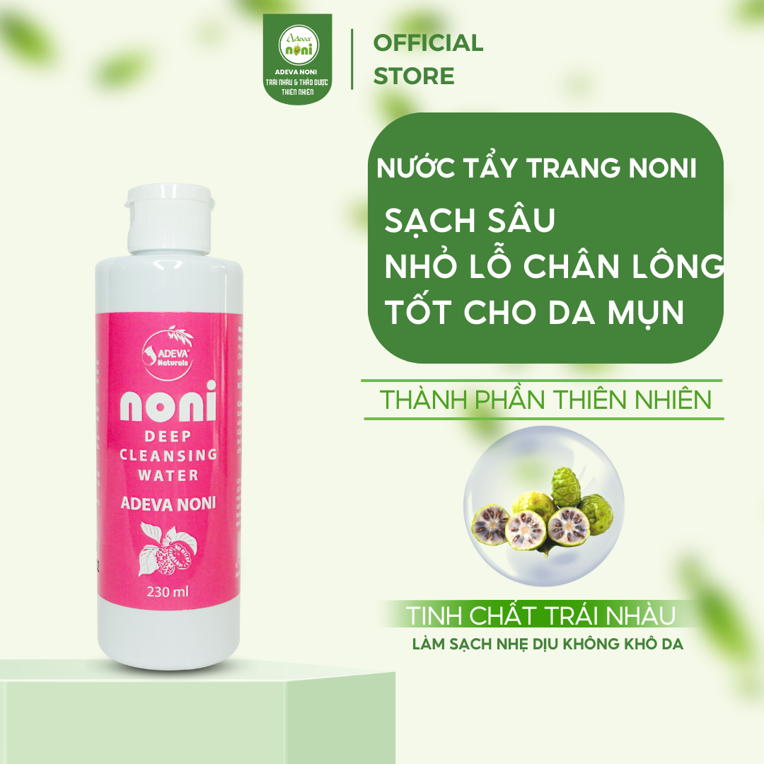 Nước Tẩy Trang Trái Nhàu NONI DEEP CLEANSING WATER Sạch Sâu, Phù Hợp Với Mọi Loại Da Kể Cả Da Nhạy Cảm Cleansing Water