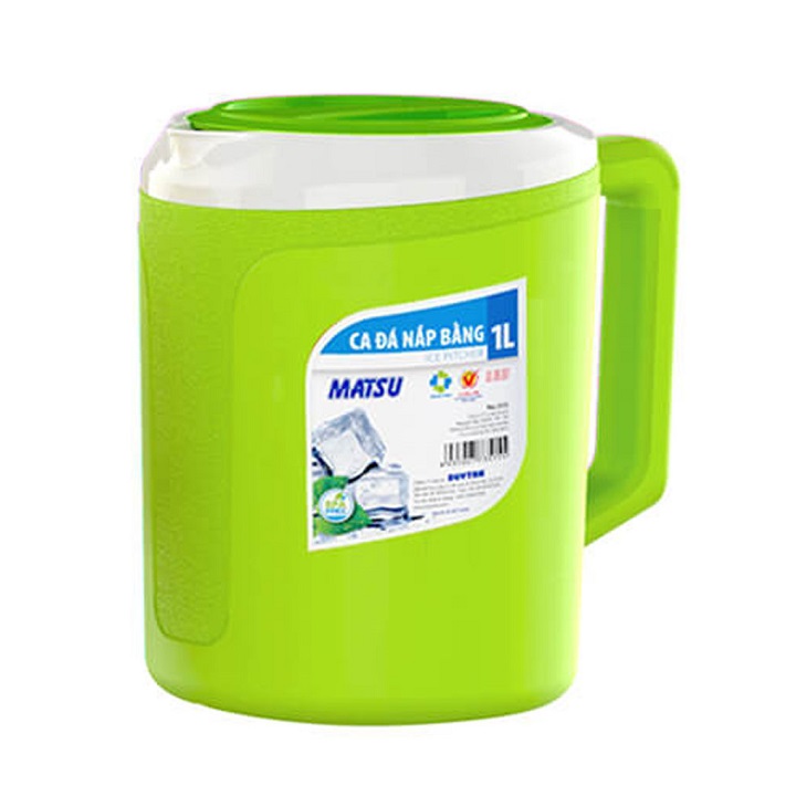 Combo 2 Ca đá nắp bằng 1 lít Duy Tân No.515 - Màu ngẫu nhiên