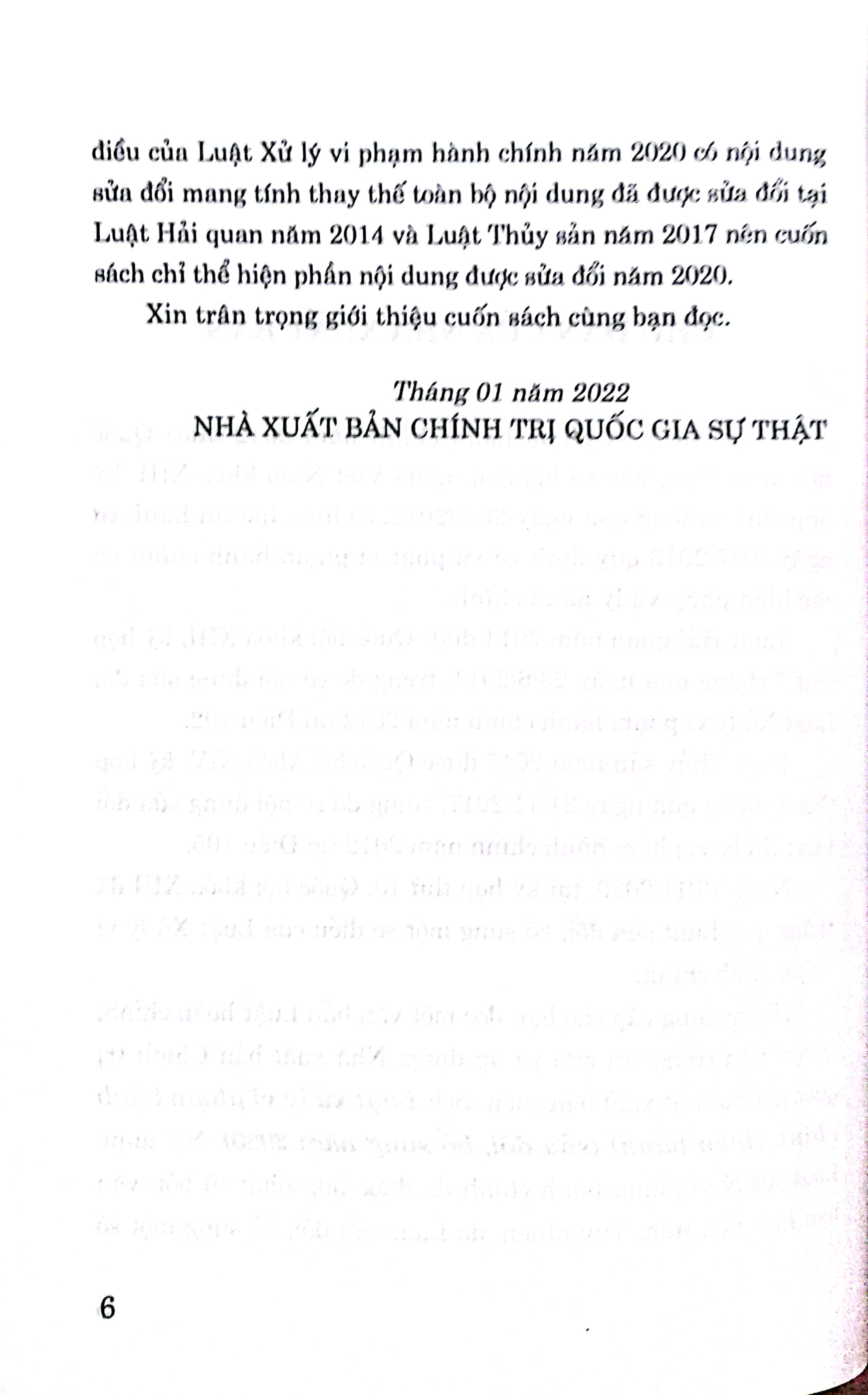 Luật Xử lý vi phạm hành chính (Hiện hành) (Sửa đổi, bổ sung năm 2020)