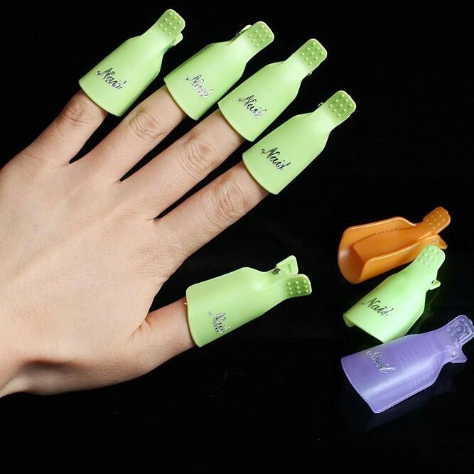 Set 5 cái kẹp ủ móng tháo gel