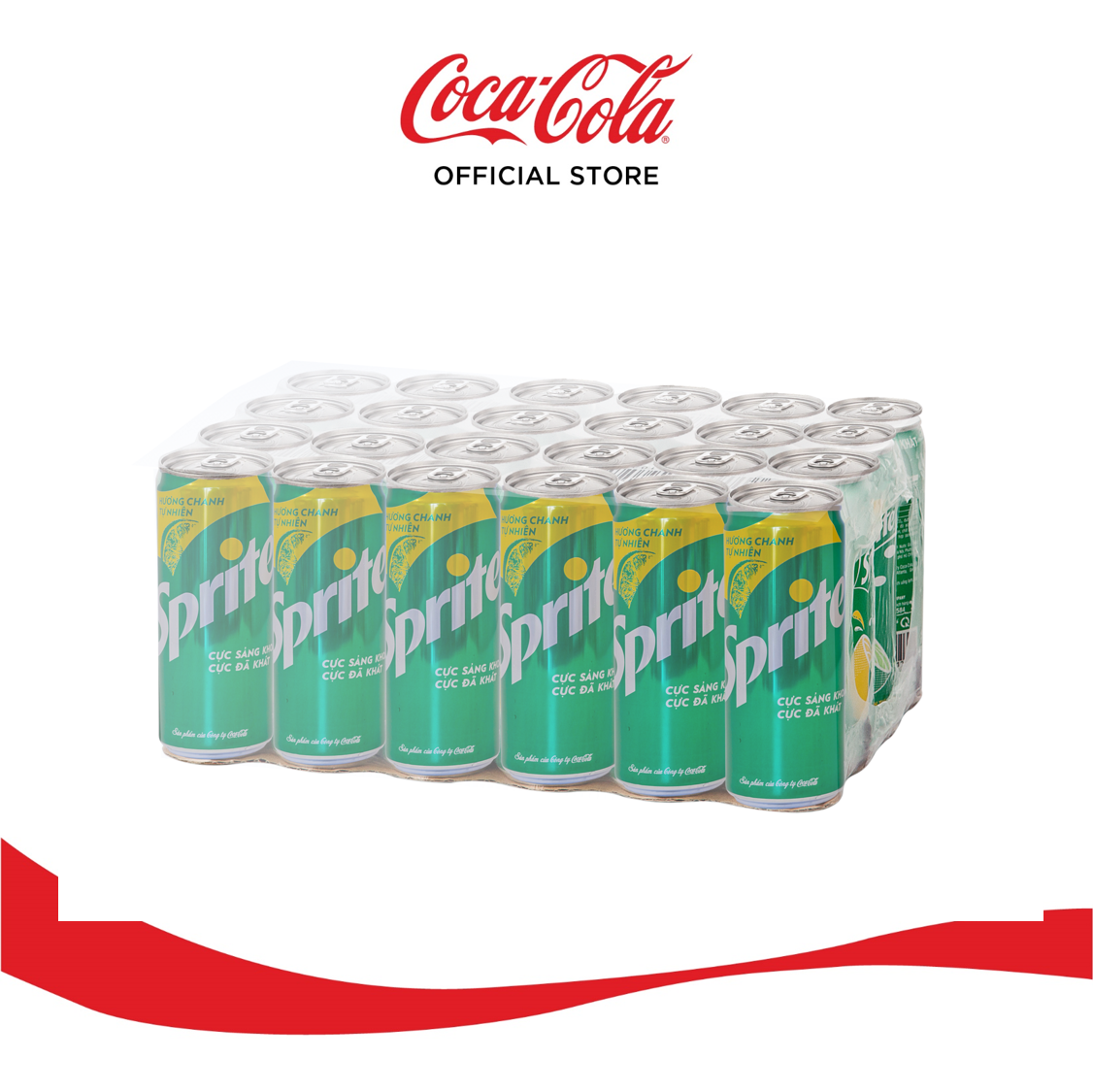 Thùng 24 Lon Nước Giải Khát Có Gas Sprite 320ml x 24