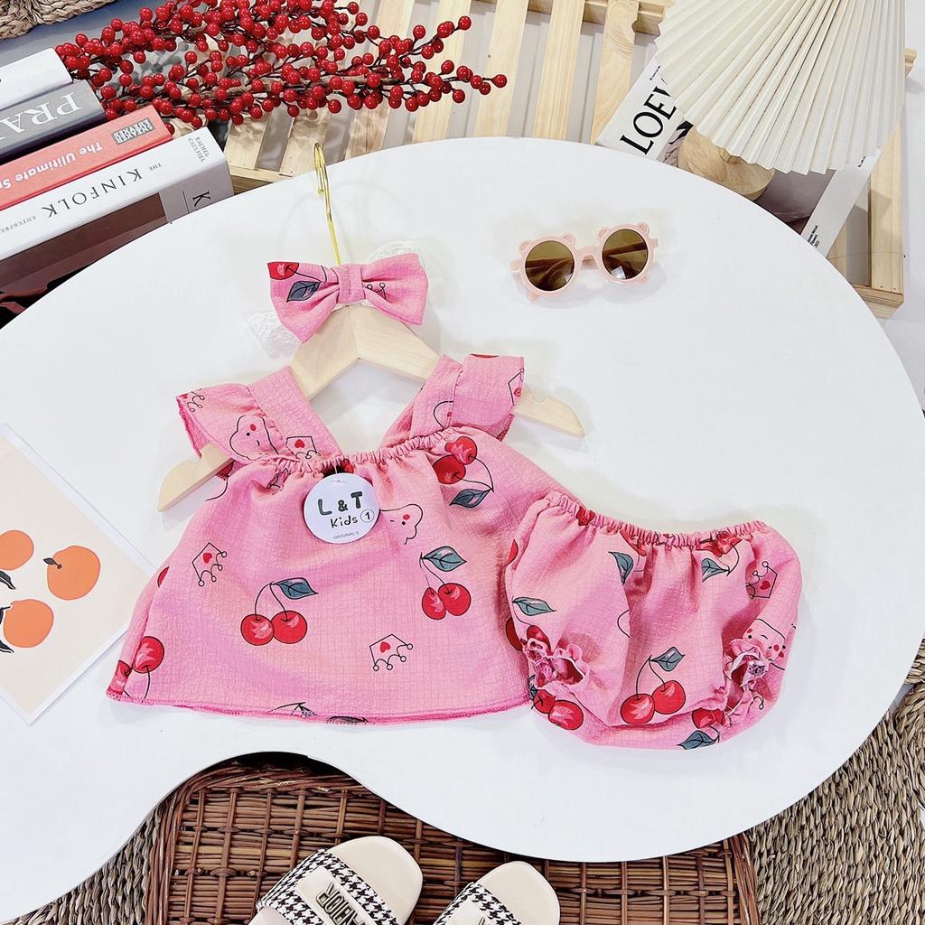 Bộ cọc tay bé gái, Set áo cánh tiên bé gái 5-15kg