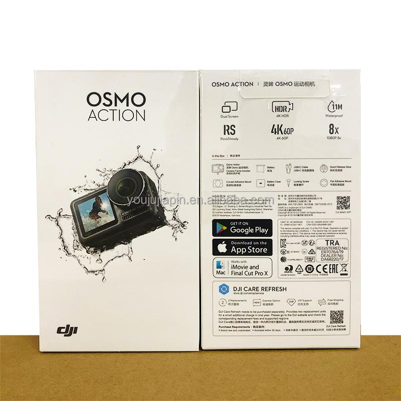 Camera thể thao hành động Osmo 4K UHD HDR Quay video 60 khung hình / giây Màn hình kép Màn hình thời gian thực Chống nước VS Insta 360 ONE X2