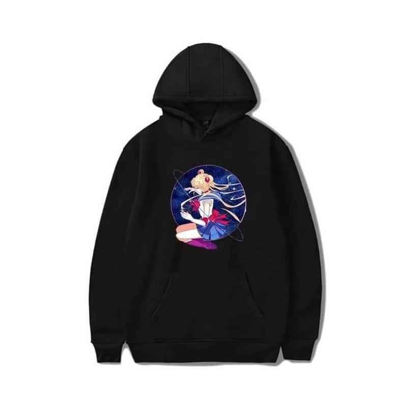 Áo Hoodie Nỉ Ấm Dài Tay Hoạt Hình Thủy Thủ Mặt Trăng Sailor Moon