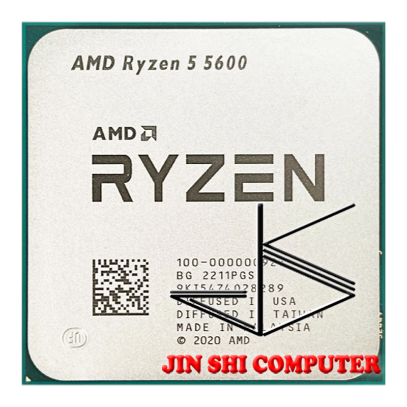 MỚI AMD Ryzen 5 5600 R5 5600 3.5 GHz 6 Nhân 12 Luồng 7NM L3 = 32M 100-000000927 Ổ Cắm AM4 Không Quạt