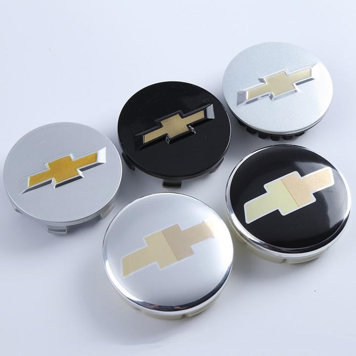 1 Chiếc - Logo chụp mâm, ốp lazang bánh xe ô tô Chevrolet đường kính 63mm