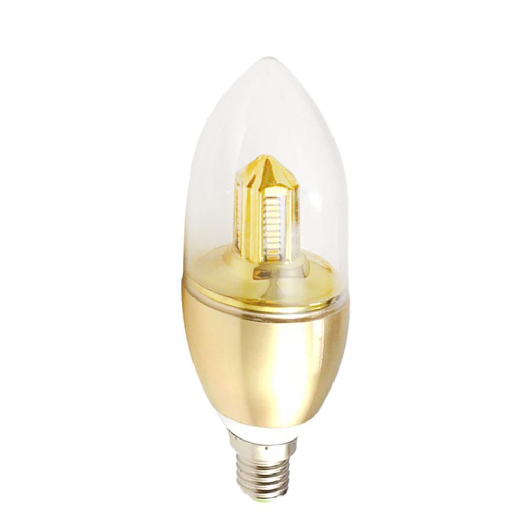 Bright E14 LED Chandelier Candle Bulb 3W Warm White Light Lamp Energy Saving