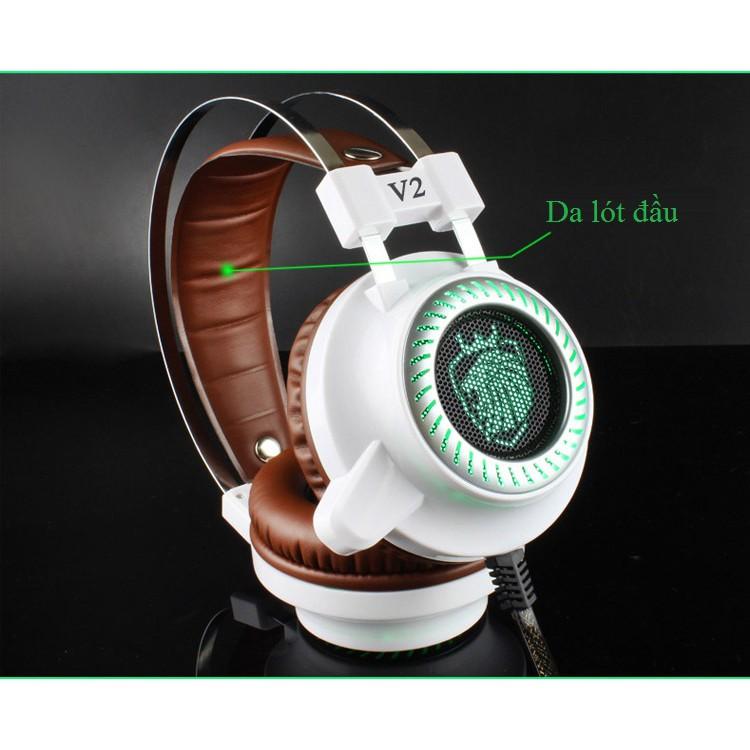 Tai Nghe Chụp Tai ️️ Tai Nghe Có Dây Phát Sáng Củ Tai - Tai Nghe Headphone 7.1 V2 Đệm Tai Êm Ái