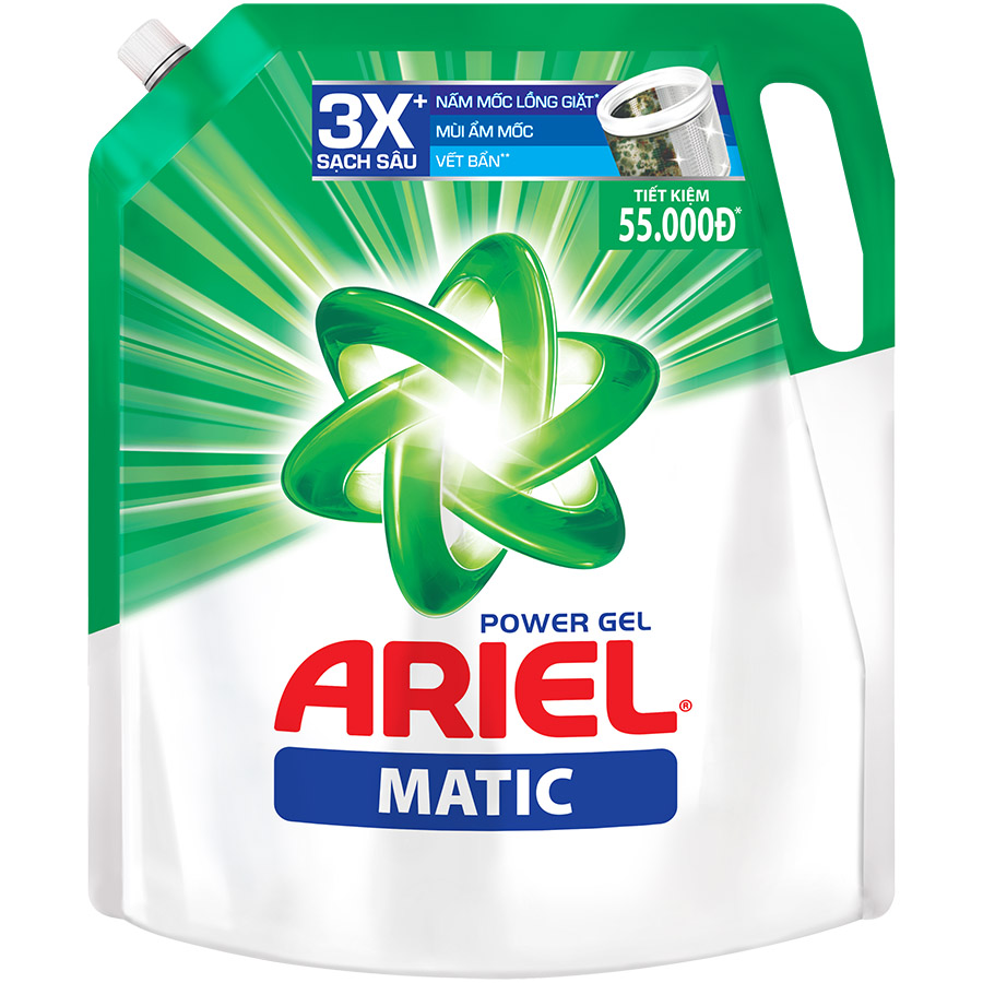 Nước Giặt Ariel Matic Giữ Màu Túi 2.1Kg