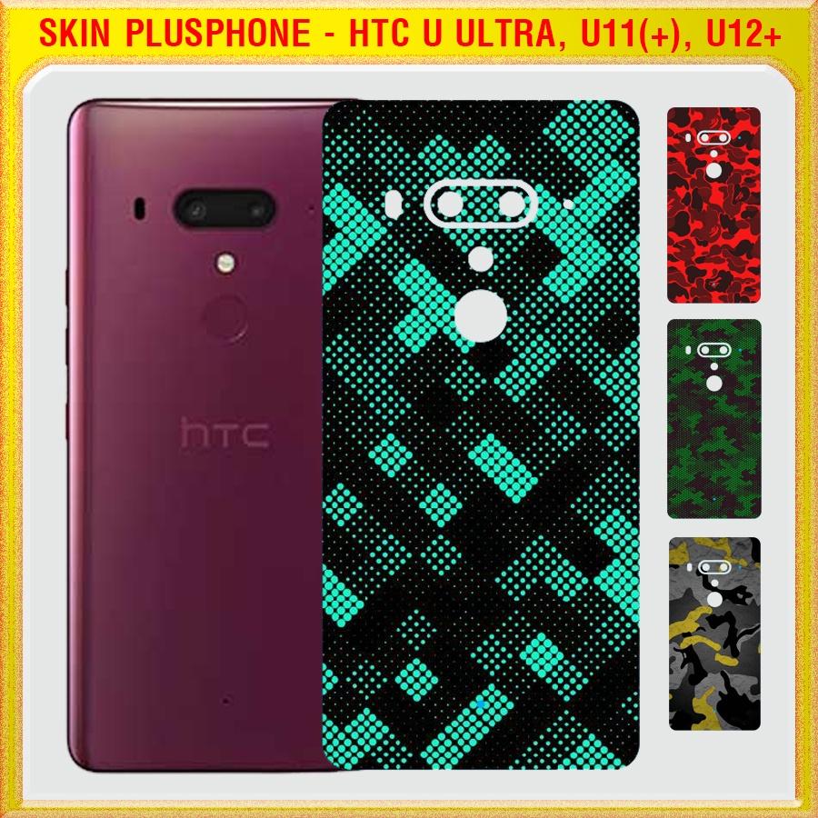 Dán Skin mặt sau cho HTC U Ultra, U11, U11 Life, U11 Plus  U12 Plus  màu matrix camo
