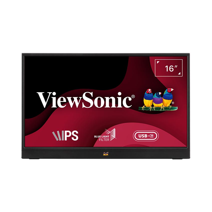 Màn hình di động Viewsonic VA1655 (15.6inch/FHD/IPS/60Hz/5ms/250nits) (HDMImini+USBC+Audio+Joykey) - Hàng chính hãng