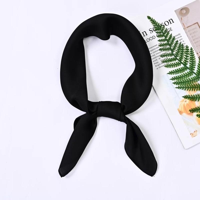 Khăn turban lụa vuông cao cấp choàng cổ size 70x70cm thanh lịch đa năng dùng làm áo yếm trơn