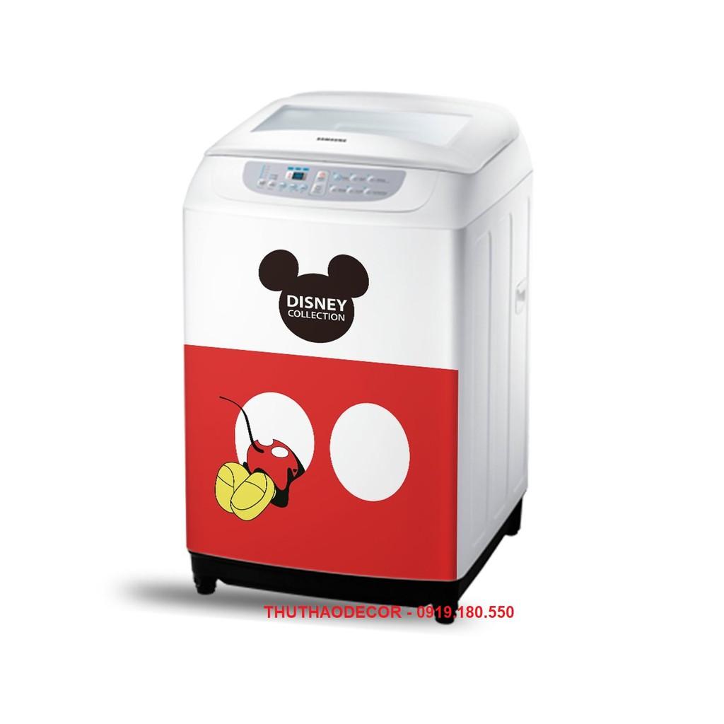 Decal dán máy giặt - tủ lạnh mini MICKEY COLECTION