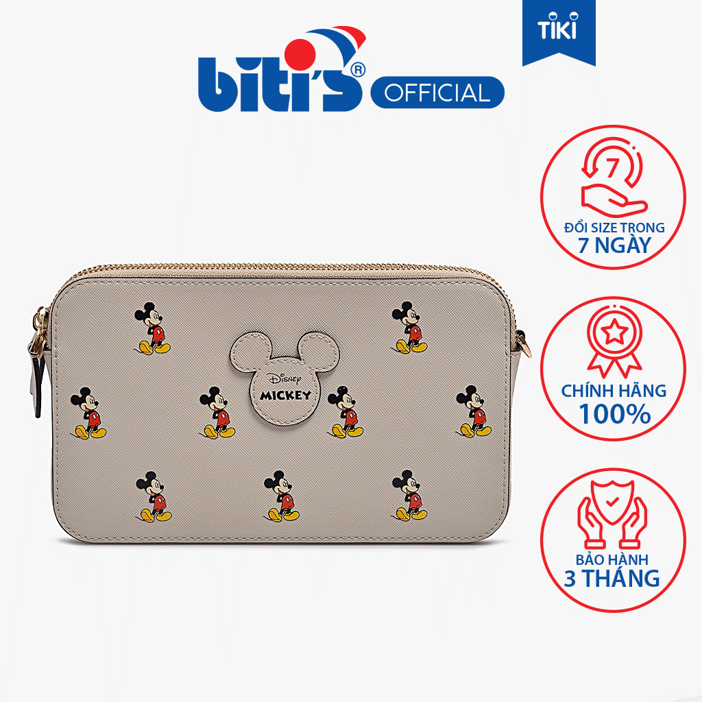 Túi Xách Đeo Chéo Cỡ Nhỏ Thời Trang Nữ Bitis Gosto Đisney Gbtw00111Kem Kem - Kem