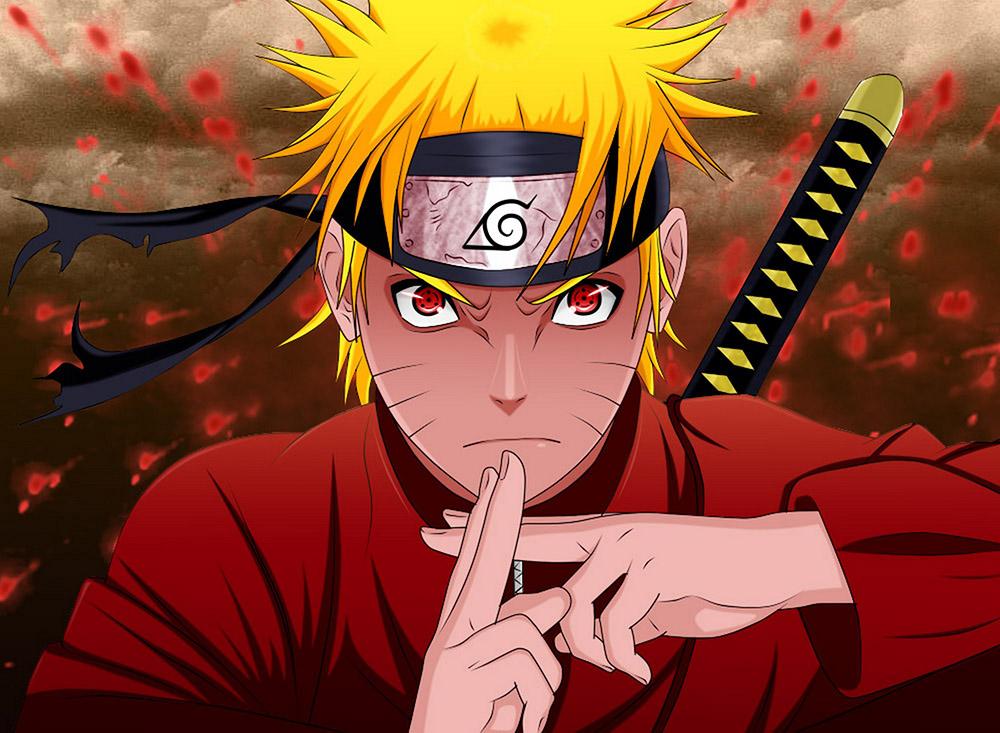 Poster A3 dán tường Anime, decal 30x42 trang trí có keo Naruto Wallpapers 21