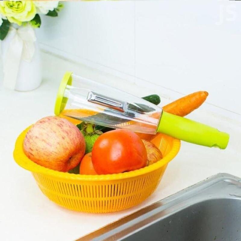 Peeler With Rubbish Bin Stainless Steel Multi-function Vegetable Peeler Cutter Peeler Carrot Grater Kitchen Accessories Gadget