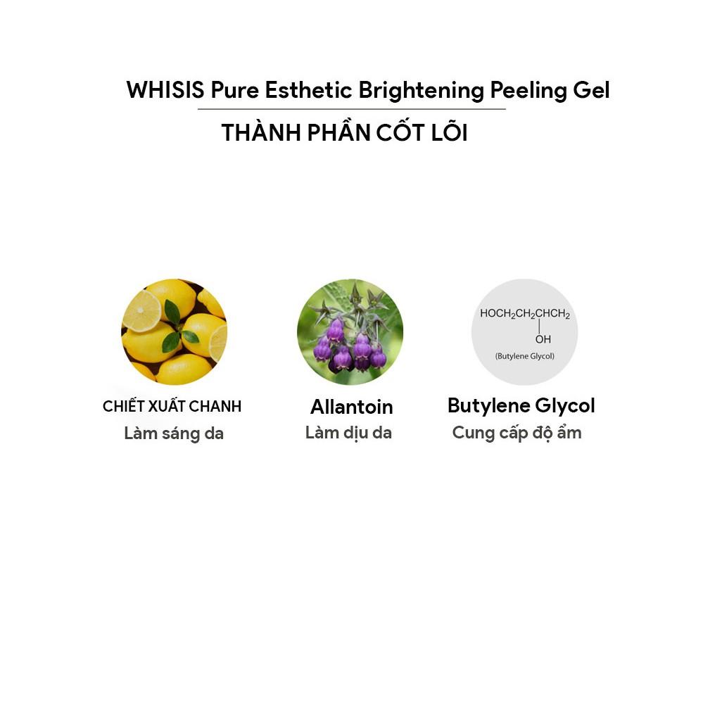 Gel tẩy da chết trắng da WHISIS Pure Esthetic Brightening Peeling Gel dung tích 120ml