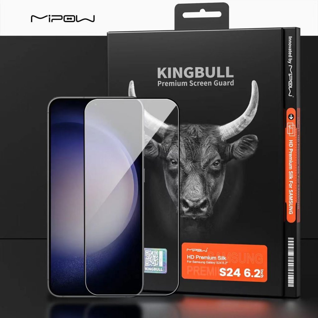 Miếng Dán Cường Lực Dành Cho Samsung Galaxy S24 Ultra/ S24 Plus/ S24 Mipow Kingbull HD Premium Silk _ Hàng Chính Hãng