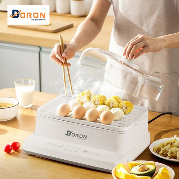 Nồi Hấp Đa Năng 3 Tầng DORON 20 Lít 800W- Hàng Nhập Khẩu