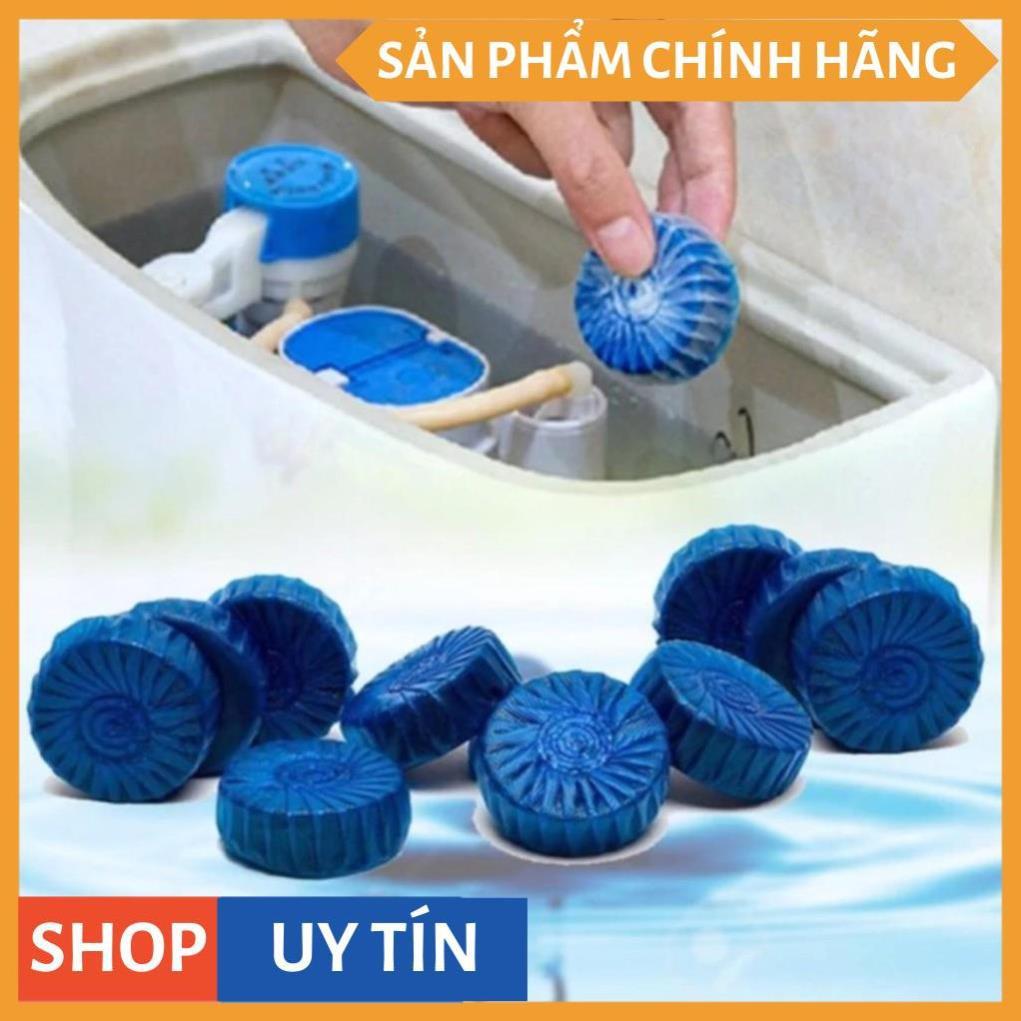 Viên tẩy bồn cầu diệt khuẩn khử mùi - Viên thả bồn cầu thế hệ mới tẩy sạch vệ sinh bám bẩn, gói 10 viên