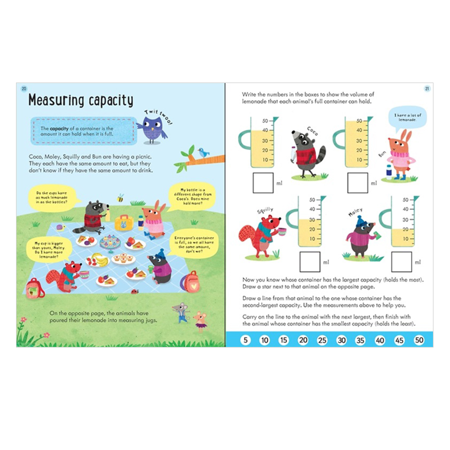 Usborne Key Skills Wipe-Clean: Measuring 5-6