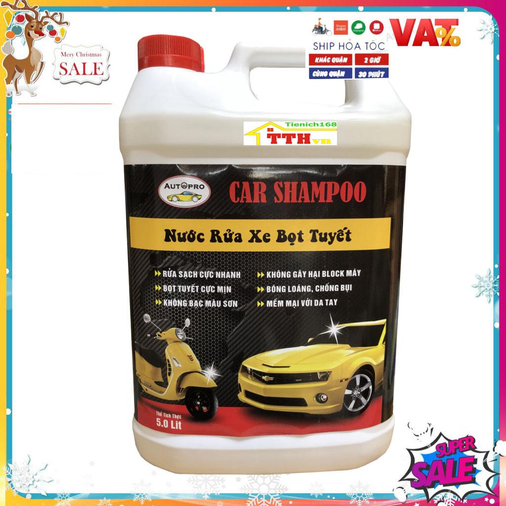 Nước rửa xe bọt tuyết chuyên dụng Car Shampoo 10L&5L cho ô tô xe