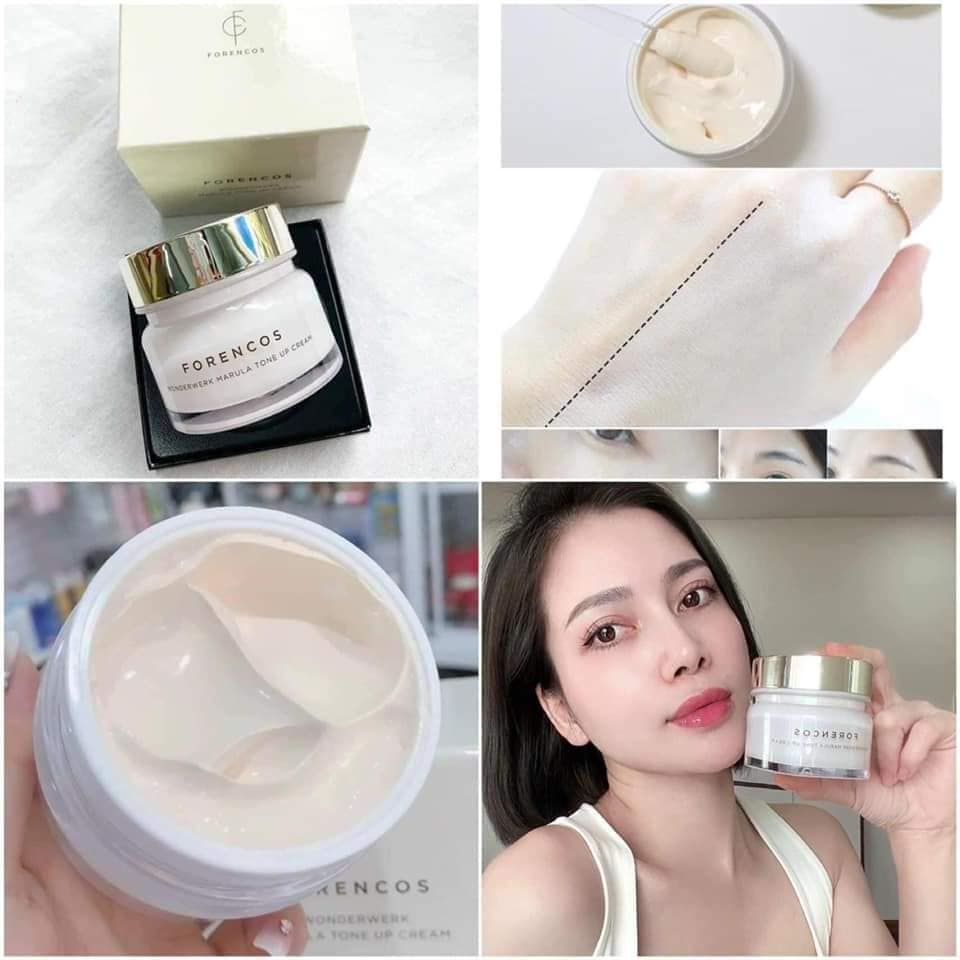 Kem Dưỡng Trắng Da Forencos Wonderwerk Marula Tone Up Cream (Màu Trắng)