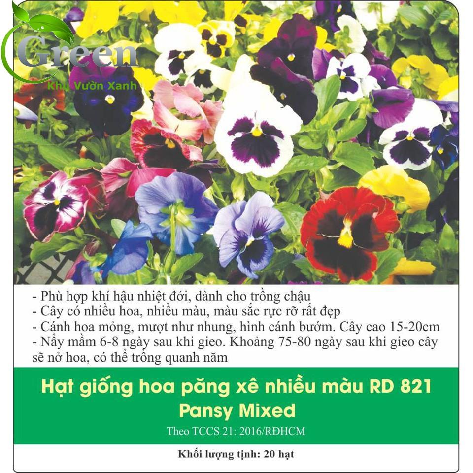 Hạt Giống Hoa Pansy  Mix Nhiều Màu