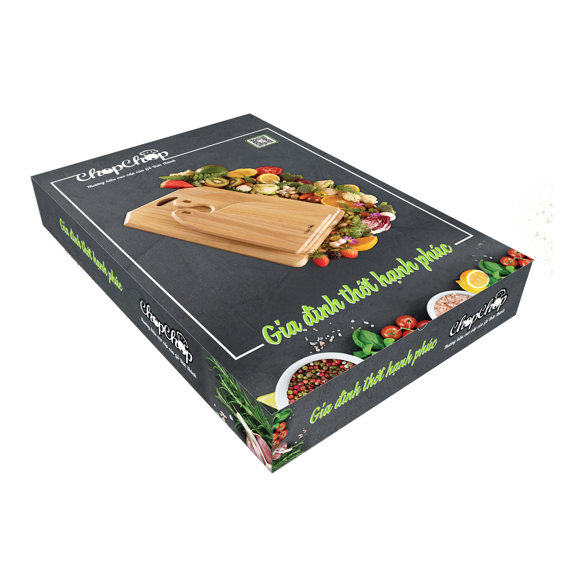 Bộ 3 Thớt Gia Đình Hạnh Phúc ChopChop - 04971-14971