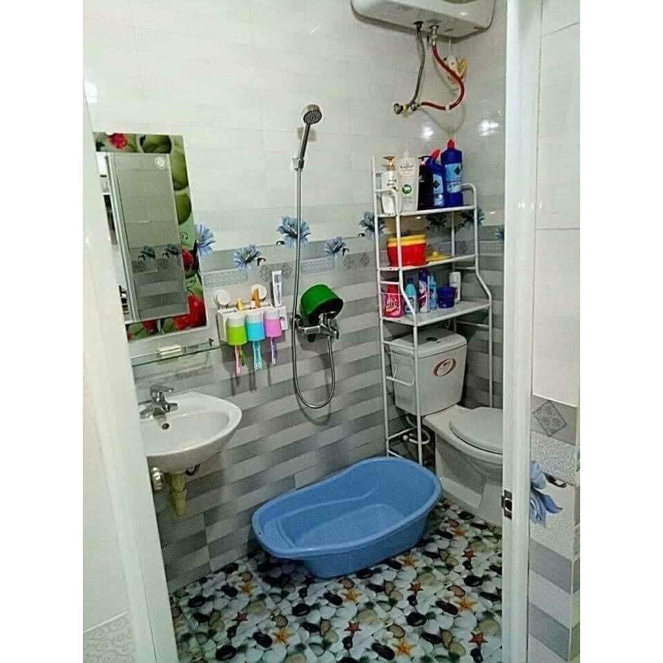 Kệ bồn cầu, kệ máy giặt 3 tầng để sau bồn cầu, kệ nhà vệ sinh trên toilet, Kệ nhà tắm đa năng tiện lợi