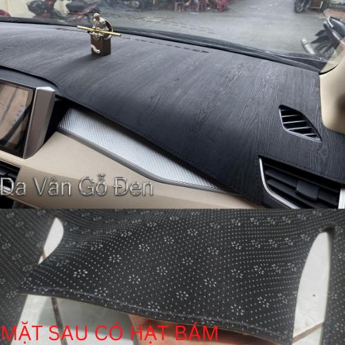 Thảm taplo toyota vios đời 2004 đến 2023 da cacbon,da vân gỗ, tuyết nhung chống nắng cao cấp