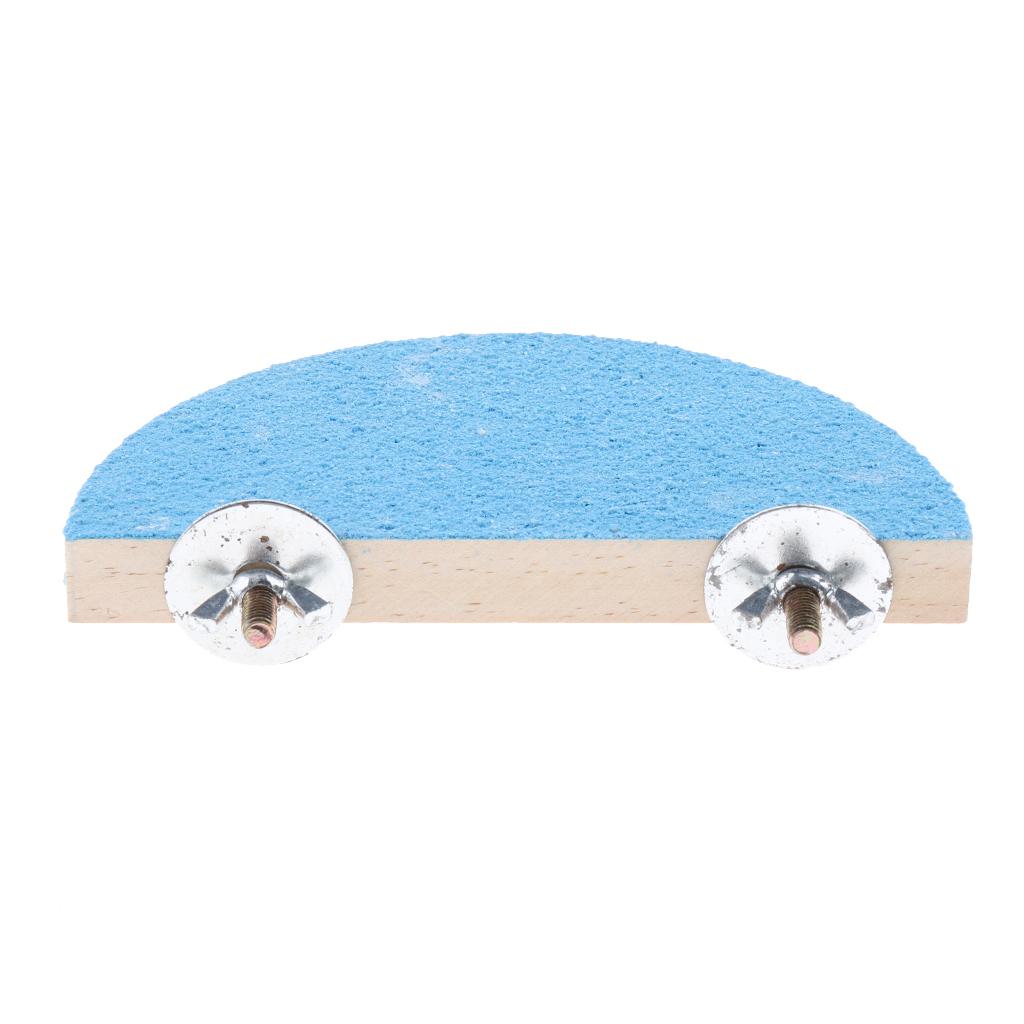 Wooden Budgie Hamster Parrot Bird Cage Stand Platform Perches Pet Toy