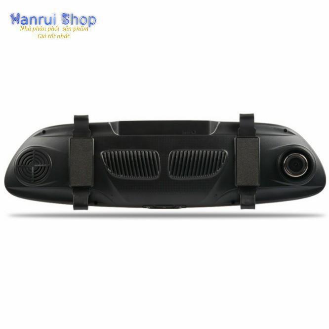 Camera hành trình ô tô gương 7 inch cảm ứng, camera lùi hồng ngoại (Chế độ tự động ghi chuyển động khi tắt máy xe)