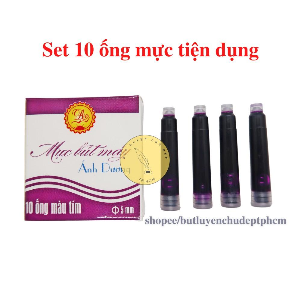 Set 10 ống mực tiện dụng không cần bơm mực