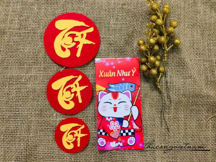 Bộ chữ thư pháp vải nỉ