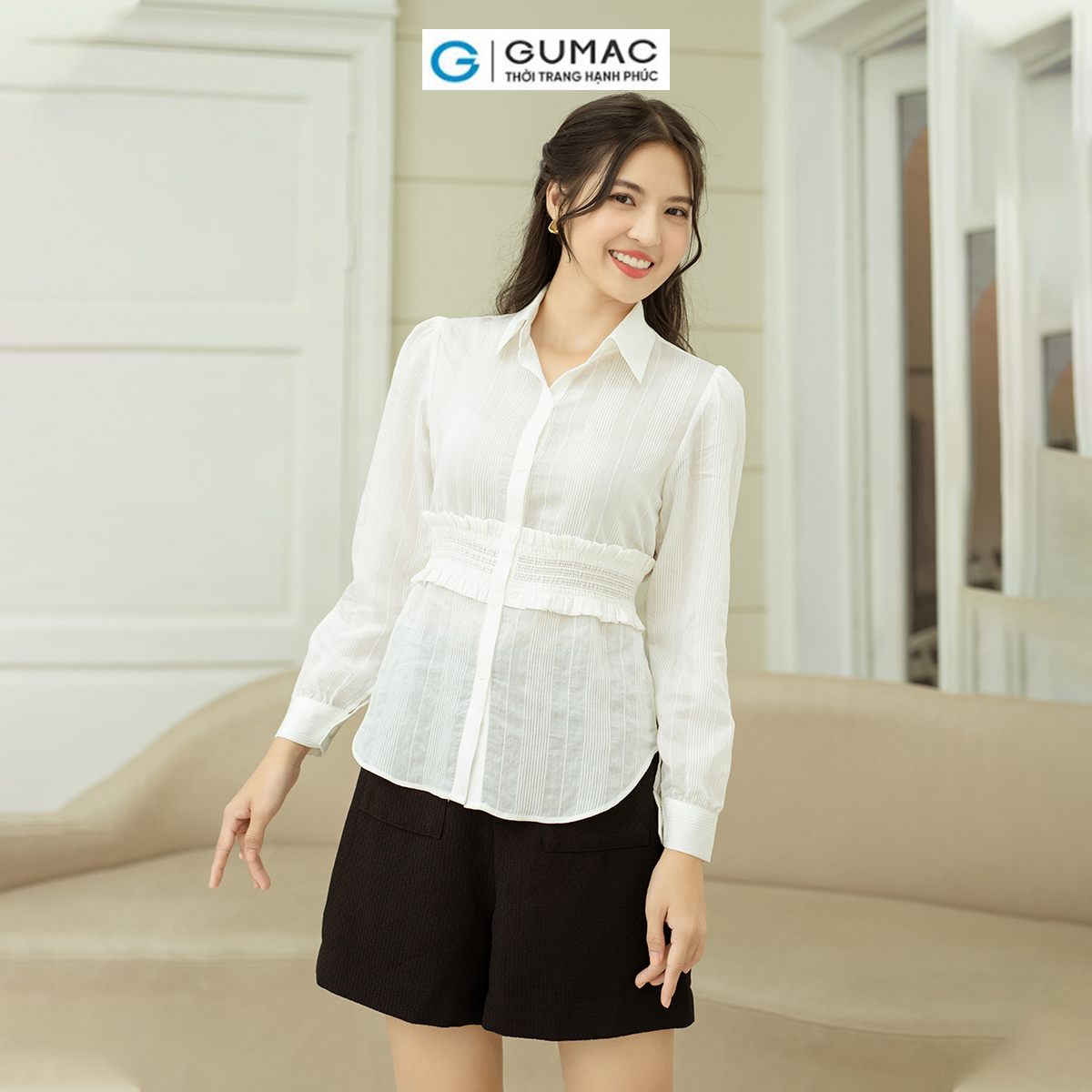 Quần short kiểu túi đắp GUMAC QD09053