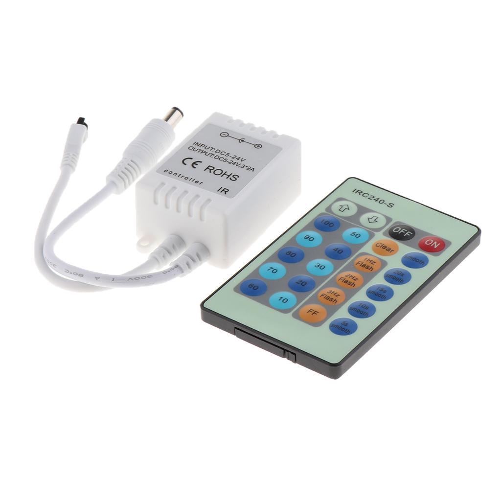 24 Keys Mini Wireless Remote LED Controller Infrared RGB Strip Controller