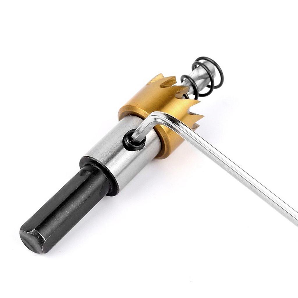 Bộ 5 Mũi Khoan Khoét Lỗ Thép HSS Mạ Titan Hoặc Hợp Kim