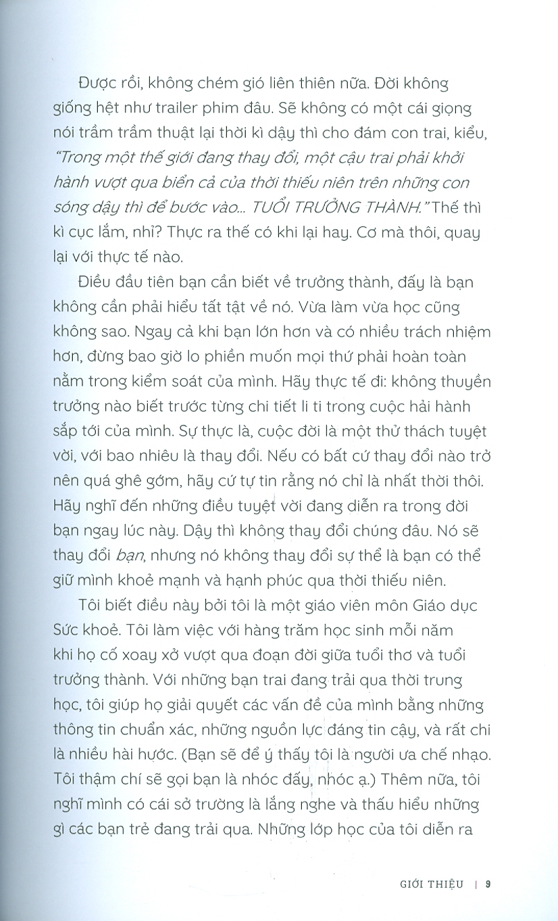 Cẩm Nang Tuổi Dậy Thì Dành Cho Bạn Trai: LỚN LÊN THẬT TUYỆT - Thế Giới Của Những Chàng Trai Đang Lớn