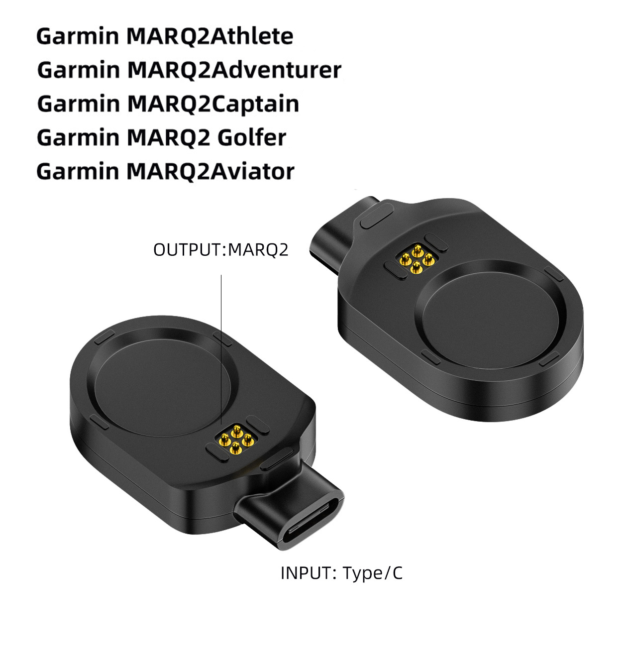 Dock Sạc USB C cho Đồng Hồ Garmin MARQ 2 Adventurer / Athlete / Aviator / Captain / Golfer - Hàng Chính Hãng