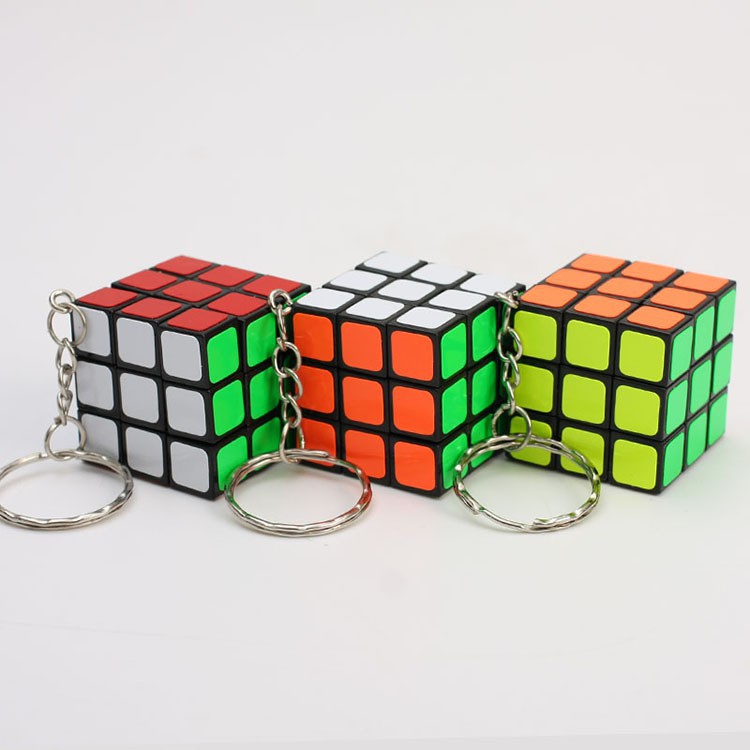 Móc Khóa Rubik 3x3 Xoay Được Khối Lập  Phương Rubik 3 Tầng ( giao hàng ngẫu nhiên)