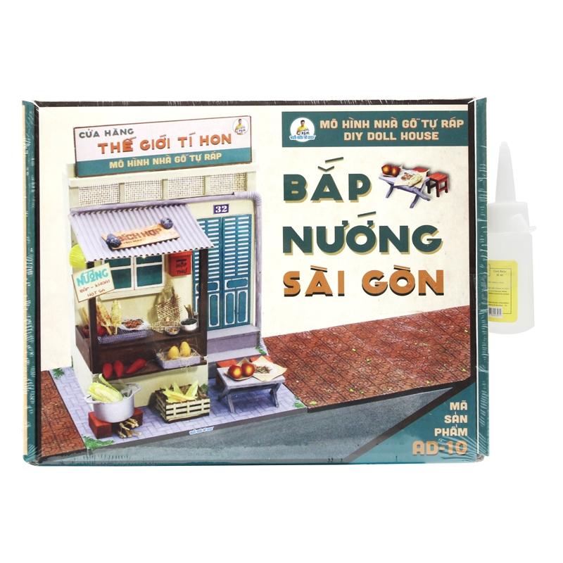 Đồ Chơi Mô Hình DIY Sài Gòn Xưa Và Nay - Thế Giới Tí Hon AD10 - Bắp Nướng Sài Gòn