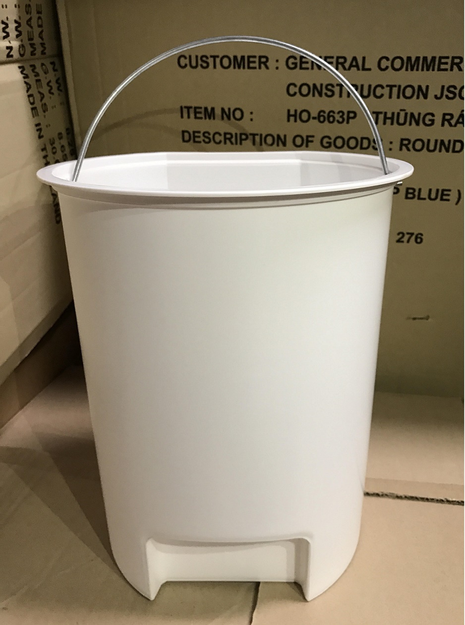 Thùng rác DKW Sang Ah 2 lớp có chân đạp - 10 lít nhập khẩu Thái Lan
