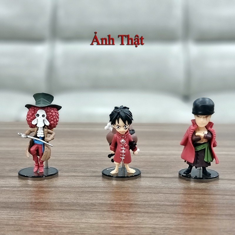 Mô Hình OnePiece Băng Hải Tặc Mũ Rơm. Combo Bộ 9 Nhân Vật. Mô hình Anime