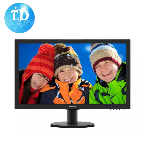 Màn hình Philips 24inch 243V5QHSBA (23.6&quot; FHD 60Hz, HDMI+VGA+DVI) - Hàng chính hãng DGW phân phối