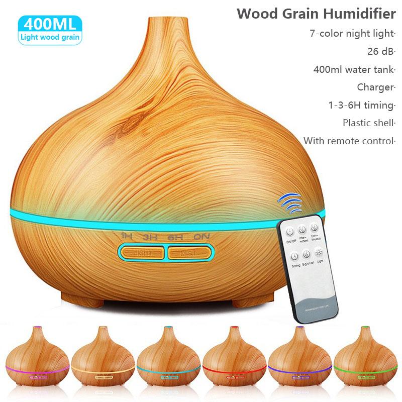 400Ml Điều Khiển Từ Xa Tinh Dầu Khuếch Tán Gỗ Điện Máy Phun Sương Tạo Độ Ẩm Siêu Âm Nồi Cơm Điện Từ Máy Tạo Độ Ẩm Không Khí Xông Tinh Dầu Phun Sương Tạo Nhà